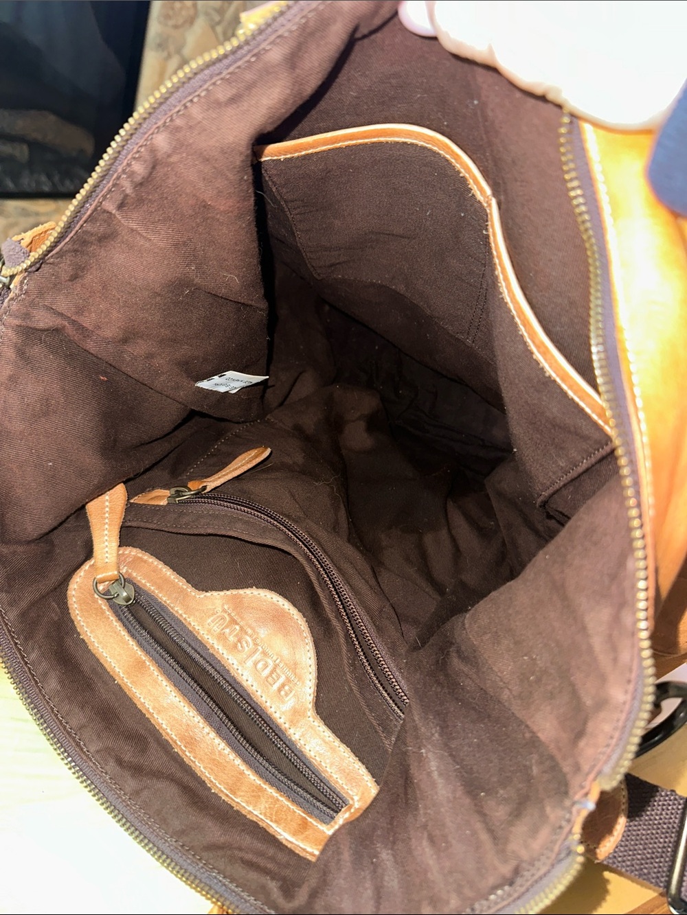 🤎🤎🤎Bed Stu’ Tan Leather Tote Bag with Removable Strap - Picture 12 of 12